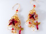 Sand & Sea Collection
Gold Filled Earrings
Red Magma Swarovski Crystal Starfish
Fire Opal beads in Dragonfly
Available:  The Nest
