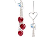 Sterling Silver Open Heart Earrings
Swarovski Crystal Hearts and beads and
dangling chains.
Available in multiple colors:
Siam, Amethyst, Peridot, Tanzanite, Sapphire, Astral Pink & More!
Limited Quantities
