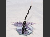 "Lady Amethyst"
Violet & Amethyst Swarovski Crystal Dragonfly
Over 100 Sparkling Swarovski Crystals
Dragonfly rests on octagon mirror
Available:  Contact Us