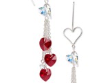 Open Heart Swarovski
Comes in many colors
Absolute Swarovski Devoted 2U Heart
Siam, Amethyst, Peridot, Lt. Sapphire, Capri Blue, Topaz & More Dangle Swarovski Hearts
Sterling Silver
Available:  Contact Us