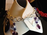 Custom Bracelet
Sterling Silver, Mood Charm, Swarovski Crystals, Cultured Pearls & Guitar Picks
Sold!
Let me make you something special!