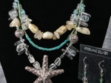 Sand & Sea Turquoise
Hill Tribes Sterling Silver Starfish & Dangling Dragonfly of Swarovsky Crystal.
Ice Flake blue quartz, tumbled quartz, sesame Jasper & more!
#NHSTT3ZL000031
Available:  The Nest