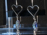 Sterling Silver Open Heart Earrings
Swarovski Crystal Hearts and beads and
dangling chains.
Available in multiple colors:
Siam, Amethyst, Peridot, Tanzanite, Sapphire, Astral Pink & More!
Limited Quantities
