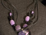 Lt. Amethyst Swarovski Crystal Heart & Dragonfly necklace radiates true love.
5-Strand Leather
Available:  Mill Creek Pub